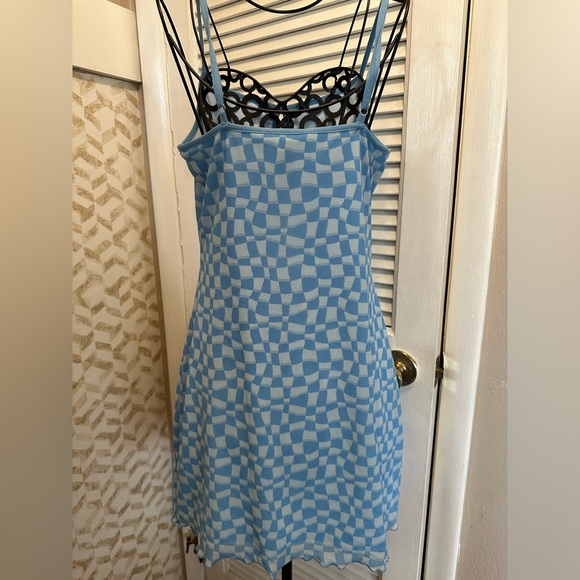 Forever 21 Blue Checkered Dress - Picture 2 of 3